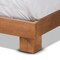 Baxton Studio Haines Modern and Contemporary Walnut Brown Finished Wood Full Size Platform Bed 184-11051-Zoro - alternate 9
